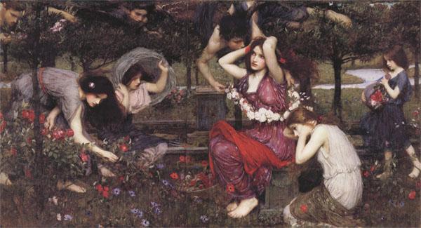 John William Waterhouse Flor and the Zephyrs